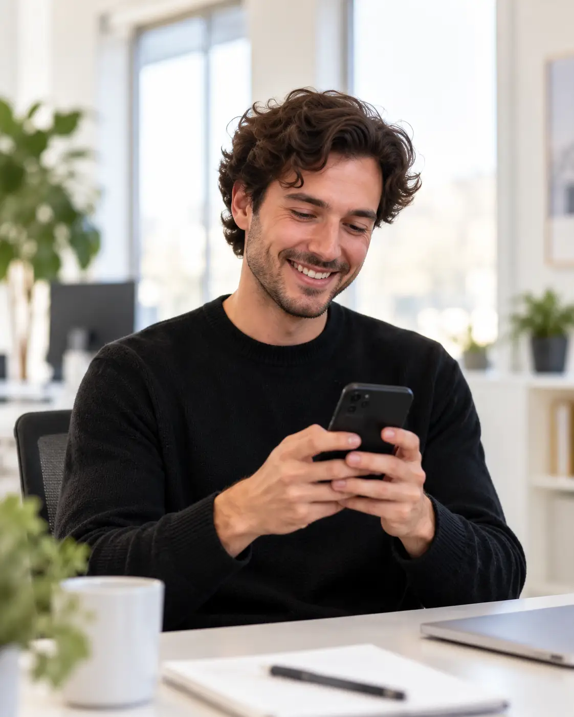 Medewerker bekijkt zijn budget in de app